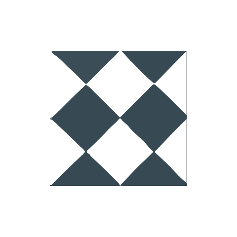 Carreau de ciment - motif M0241 - 20cm x 20cm x 17mm +/- 1mm