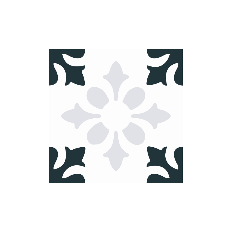 Carreau de ciment  - motif M3110 - 20cm x 20cm x 17mm +/- 1mm