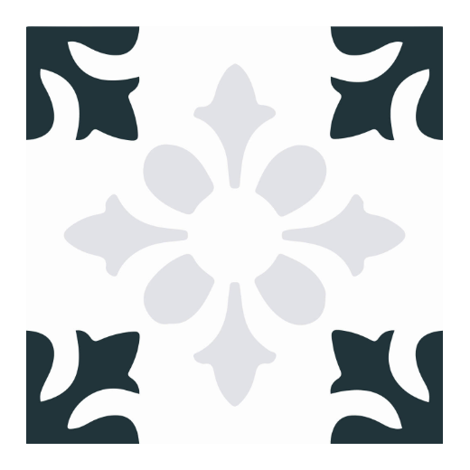 Carreau de ciment  - motif M3110 - 20cm x 20cm x 17mm +/- 1mm