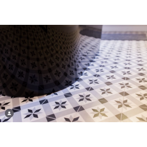 Carreau de ciment - motif M0370 - 20cm x 20cm x 17mm +/- 1mm