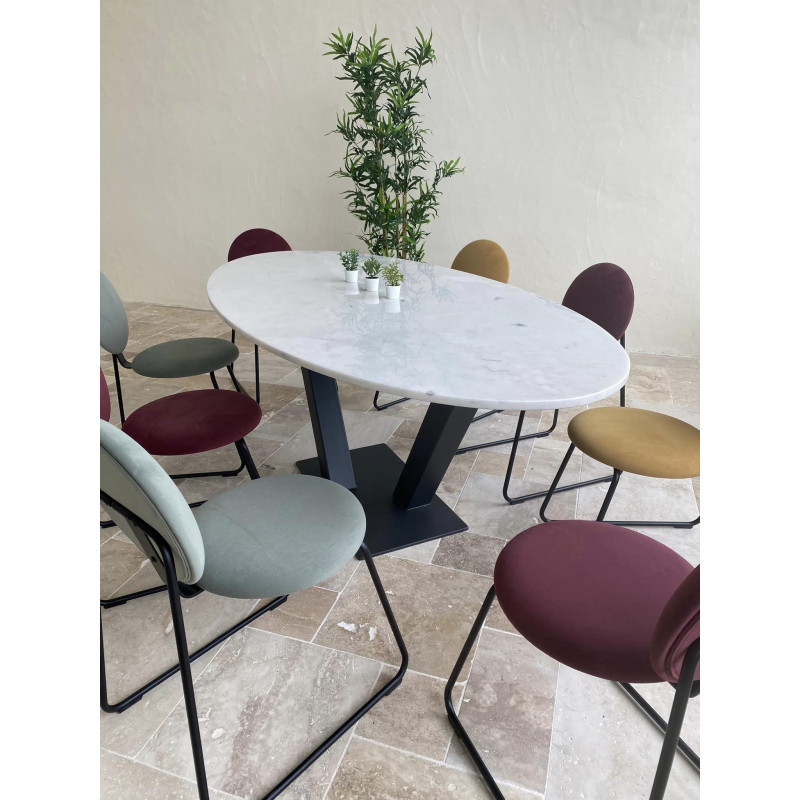 Table de Salon - Marbre Blanc