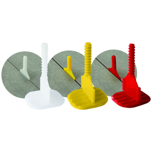Croisillons auto-nivelant linéaires 3mm (200 pièces) - Couleur Rouge