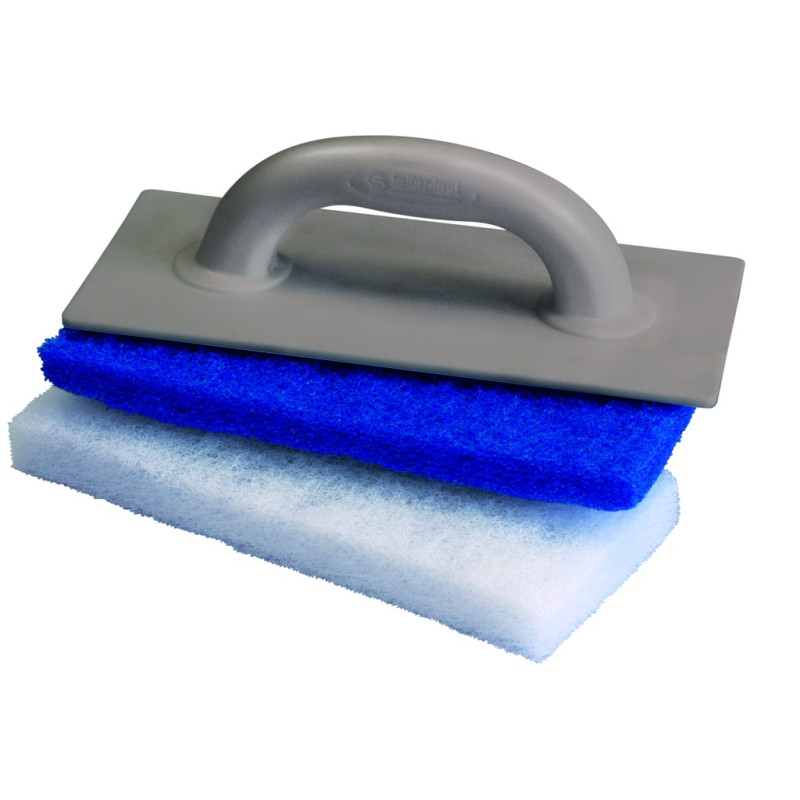 Platoir + 2 tampons abrasifs 28 x 14 x 2,5cm