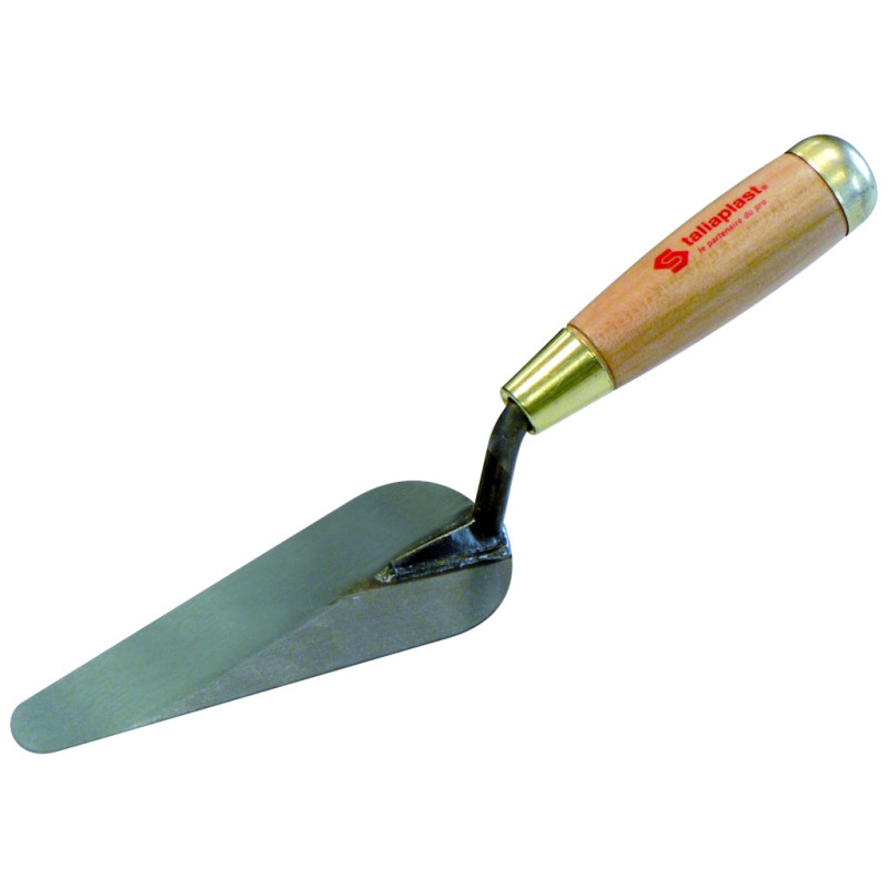 Truelle langue de chat soudée 16 cm Manche bois