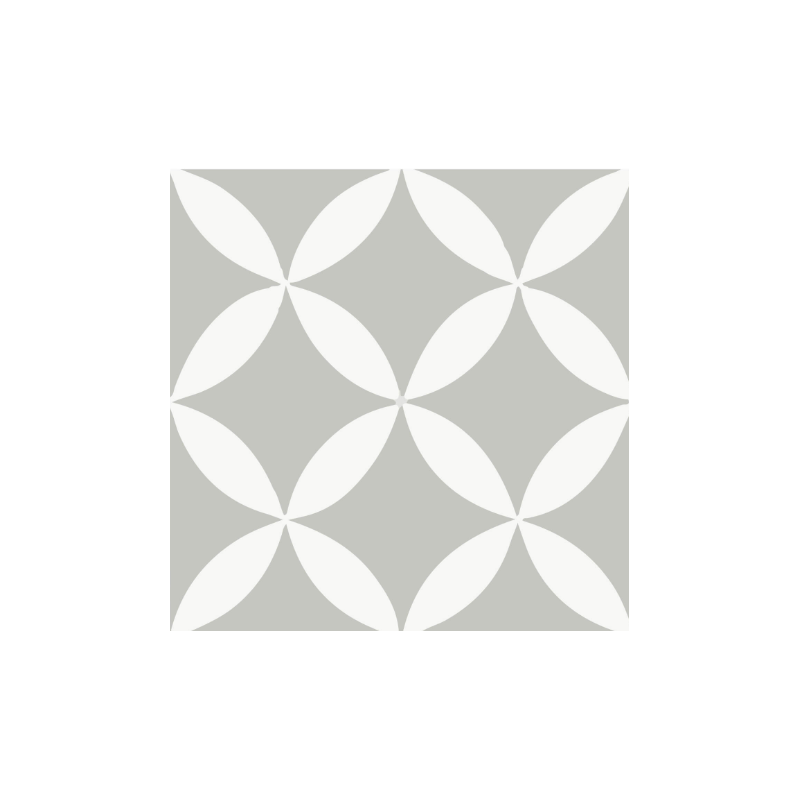 Carreau de ciment - motif M0075 - 20cm x 20cm x 17mm +/- 1mm