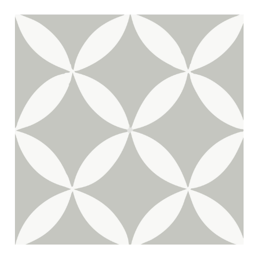 Carreau de ciment - motif M0075 - 20cm x 20cm x 17mm +/- 1mm